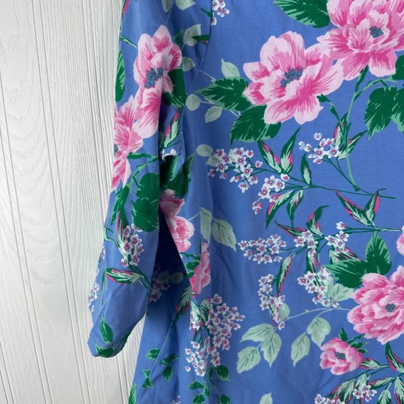 Talbots Tee Plus size Petite 1XP Floral print Blue - Picture 4 of 5